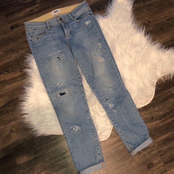 PAIGE Denim - PAIGE JEANS SKYLINE ANKLE PEG SIZE 29/8 DISTRESSED